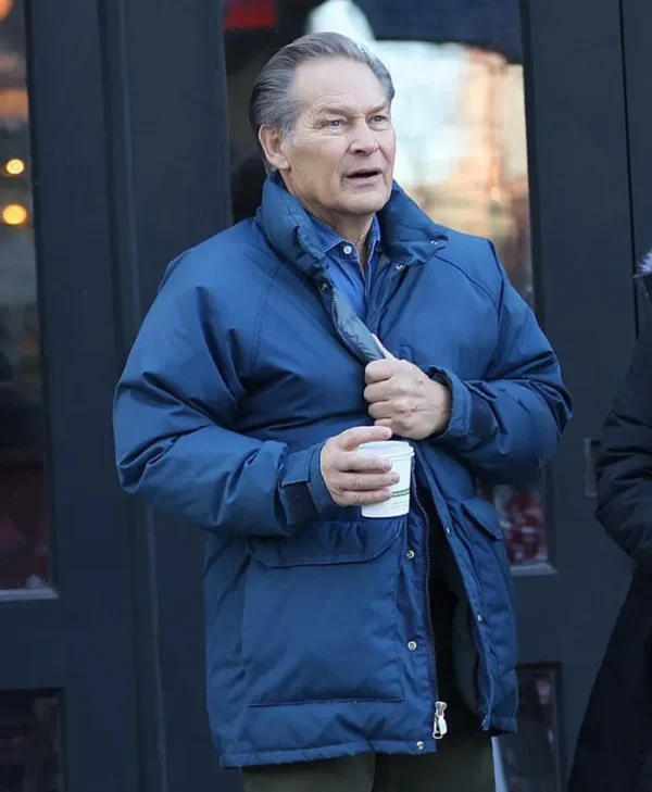 Dexter Resurrection S01 James Remar Blue Parachute Jacket