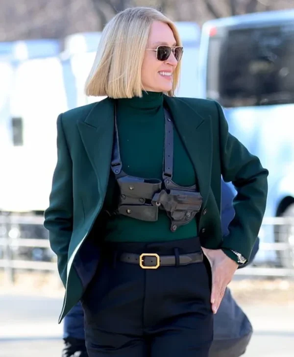 Dexter Resurrection S01 Uma Thurman Green Blazer