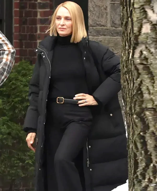 Dexter Resurrection S01 Uma Thurman Puffer Coat