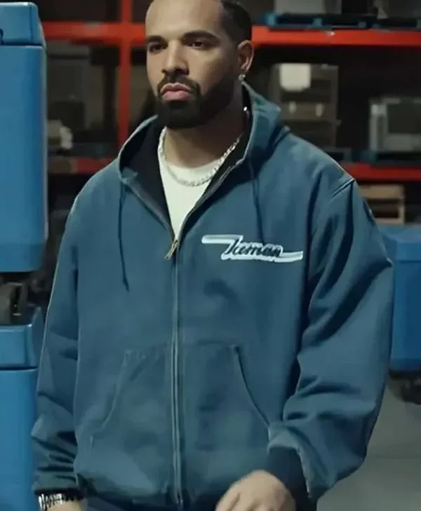 Drake Iceman Zip Up Hooded Jacket