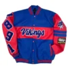 ECSU Vikings Ole Skool Letterman Jacket