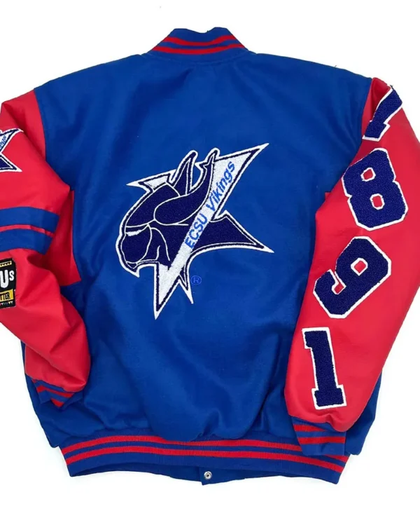 ECSU Vikings Ole Skool Letterman Jacket for Sle