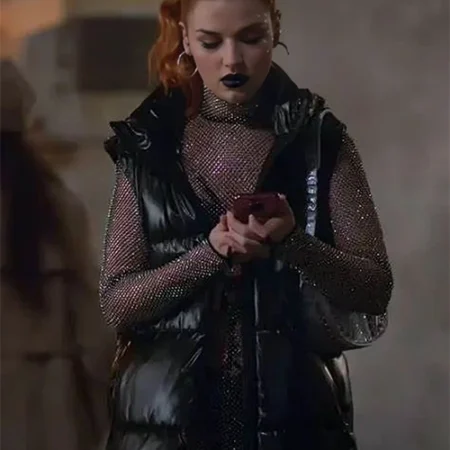 Elite Chloe Black Puffer Vest webp