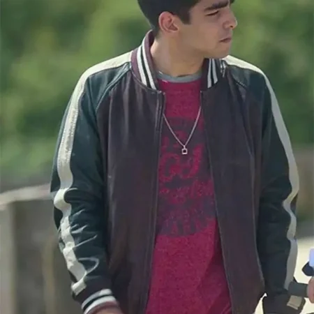 Elite Omar Ayuso Shanaa Varsity Bomber Jacket webp