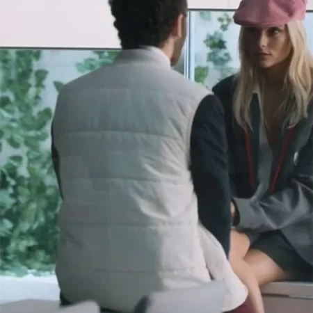 Elite S07 Alvaro de Juana White Puffer Vest back webp