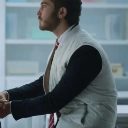 Elite S07 Alvaro de Juana White Puffer Vest left webp