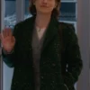 Elizabeth Asher Chicago Med S10 Green Speckled Coat webp