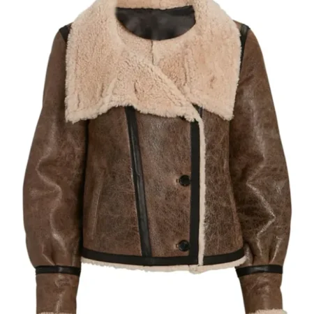 Fate The Winx Saga S2 Flora Shearling Jacket Front webp