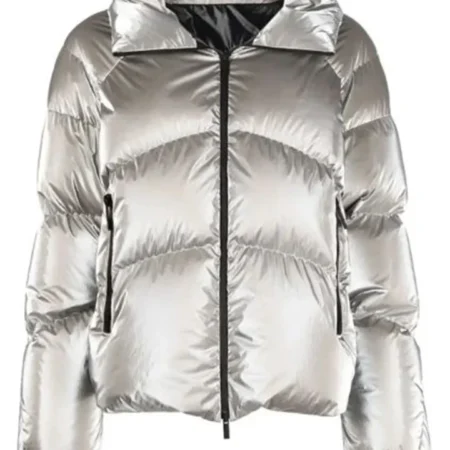 Get Ted Lasso S03 Juno Temple Silver Puffer Jacket webp