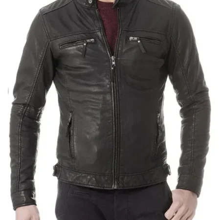 Get Ted Lasso S03 Roy Kent Biker Leather Jacket webp