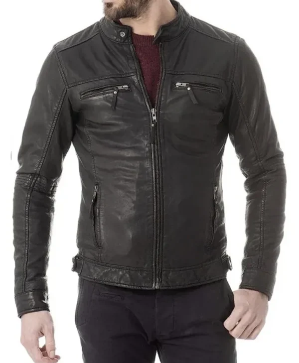 Get Ted Lasso S03 Roy Kent Biker Leather Jacket webp