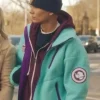 Gossip Girl S02 Evan Mock Turquoise Fleece Jacket On Sale webp