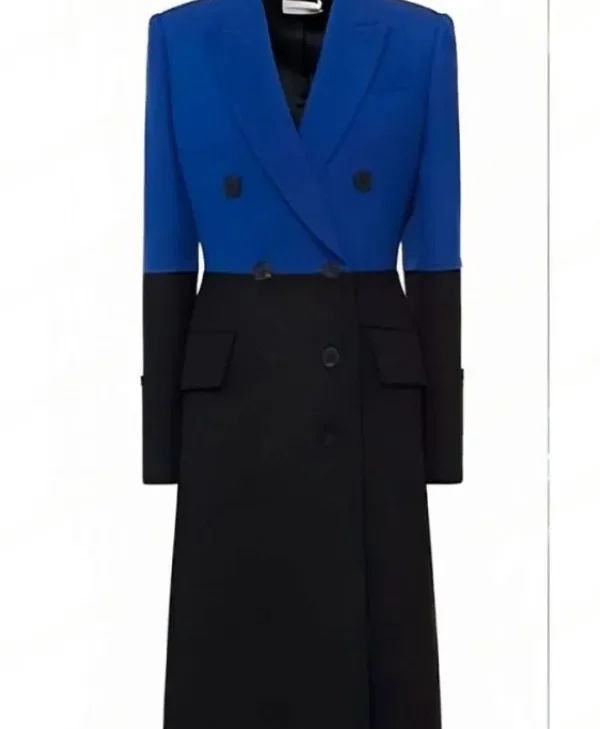Gossip Girl S02 Savannah Lee Smith Blue Black Coat sale webp