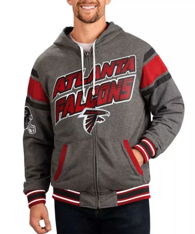Gray Atlanta Falcons Extreme Hoodie