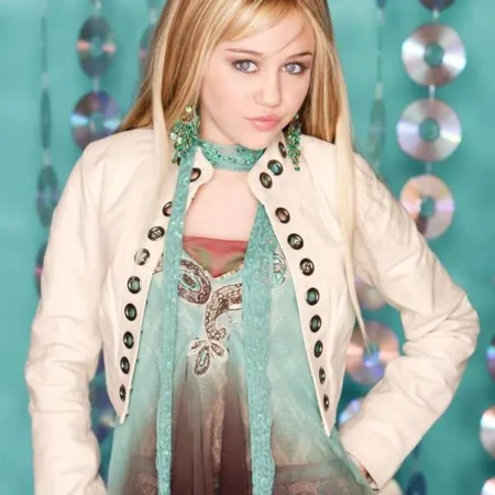 Hannah Montana Miley Cyrus Off White Jacket