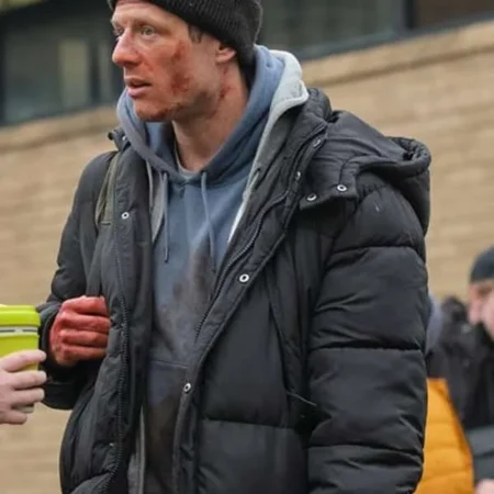 Tommy Lee Royce Happy Valley S03 Grey Puffer Jacket