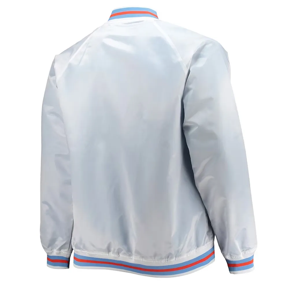Hardwood Classics 1997 All Star Game White Satin Jacket back webp