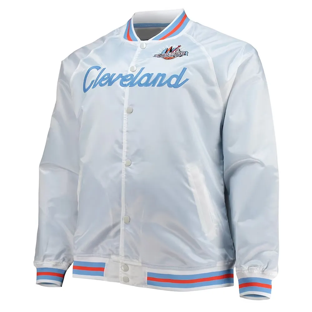 Hardwood Classics 1997 All Star Game White Satin Jacket webp