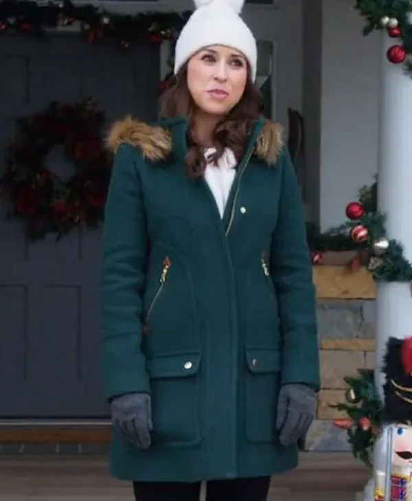 Haul Out the Holly Lacey Chabert Green Parka Coat