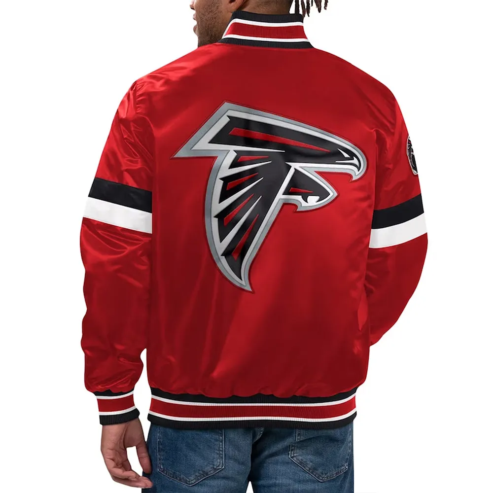 Home Game Atlanta Falcons Red Jacket back webp