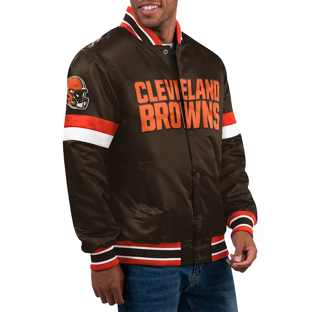 Home Game Cleveland Browns Jacket webp