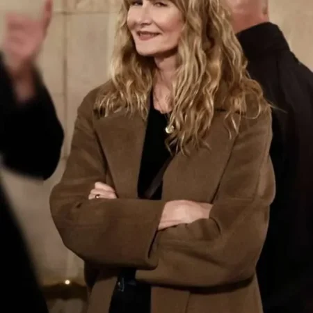 Is This Thing On 2025 Laura Dern Brown Coat