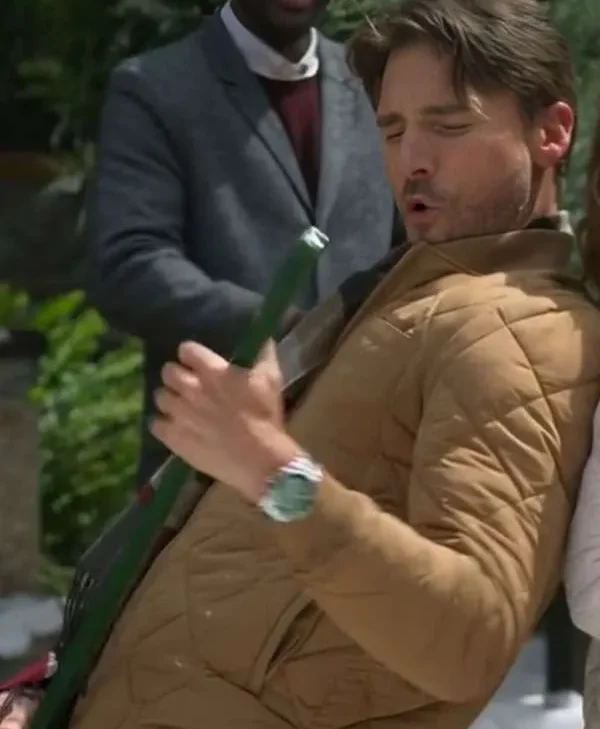 Jingle Bell Run 2024 Andrew W Walker Brown Bomber Jacket
