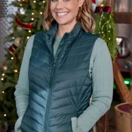 Jingle Bell Run 2024 Ashley Williams Green Vest
