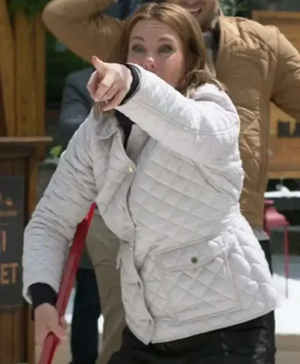 Jingle Bell Run 2024 Movie Ashley Williams Quilted Jacket