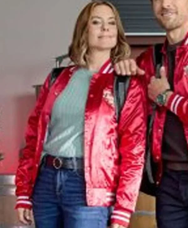 Jingle Bell Run 2024 Movie Ashley Williams Red Jacket