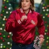 Jingle Bell Run Ashley Williams Red Bomber Jacket 1
