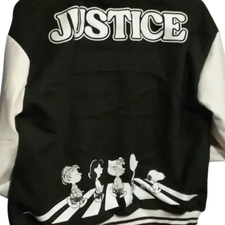 Justice Girls Snoopy Bomber Jacket Back