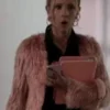Keeley Jones Ted Lasso S03 Pink Feather Jacket webp