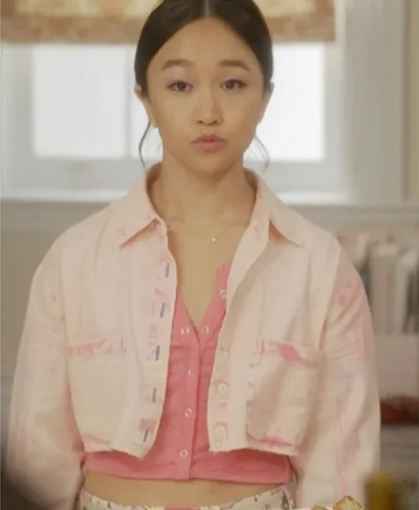 Lily Goldenblatt And Just Like That S03 Pink Cropped Jacket