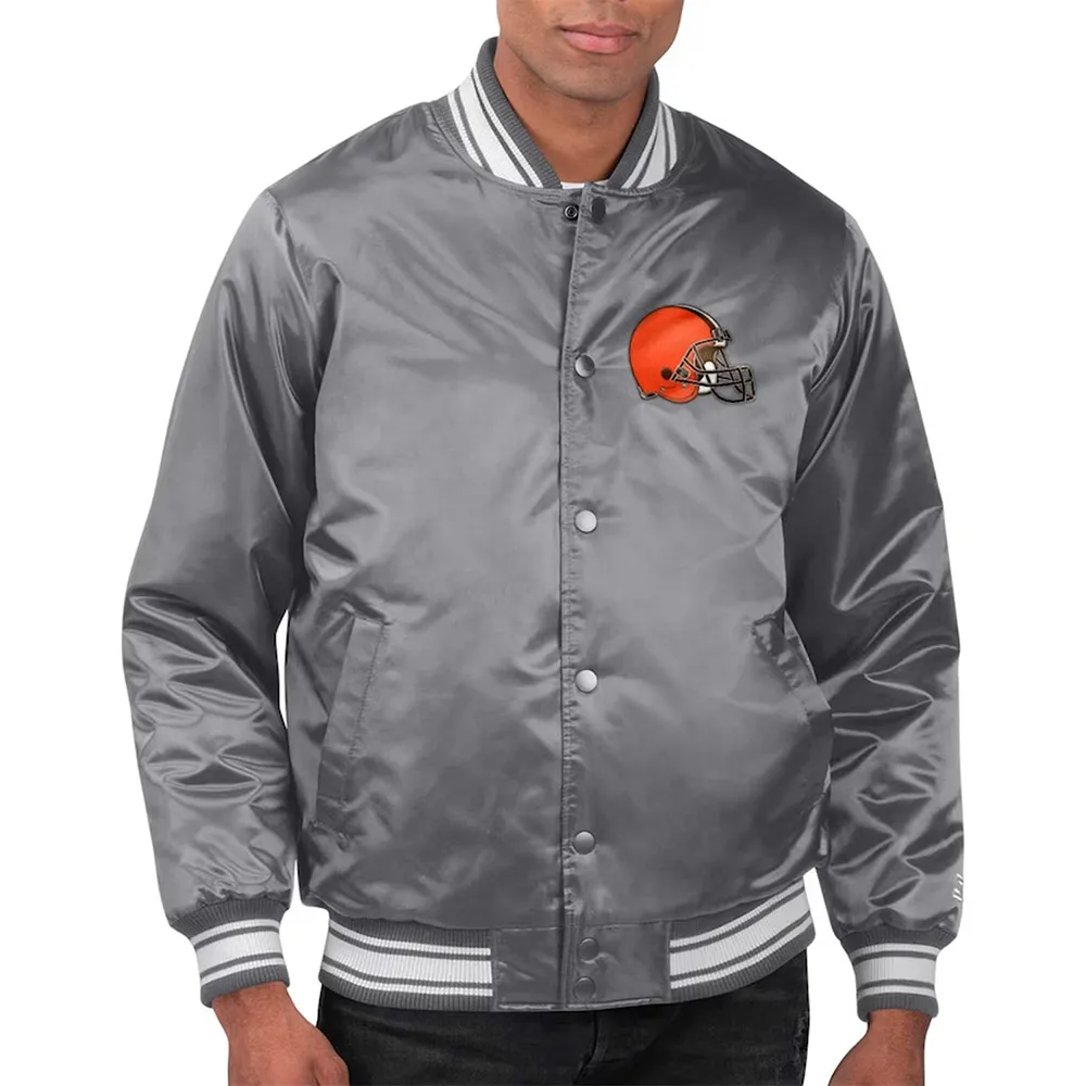 Locker Room Cleveland Browns Charcoal Jacket webp