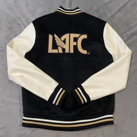 Los Angeles FC Black and White Letterman Varsity Jacket For sale