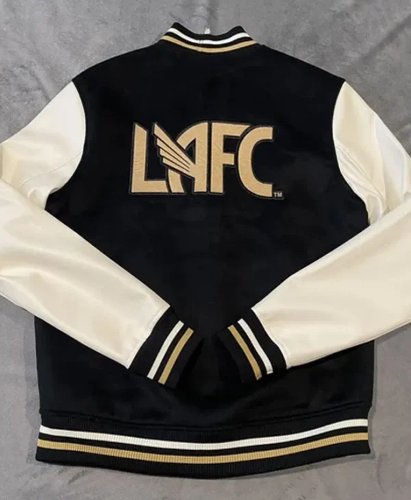 Los Angeles FC Black and White Letterman Varsity Jacket For sale