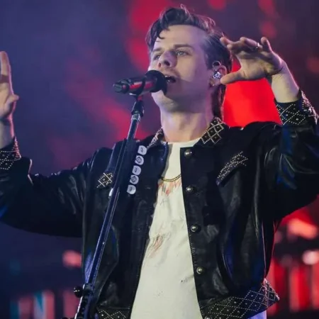 Mark Foster Lollapalooza Chicago Black Leather Jacket