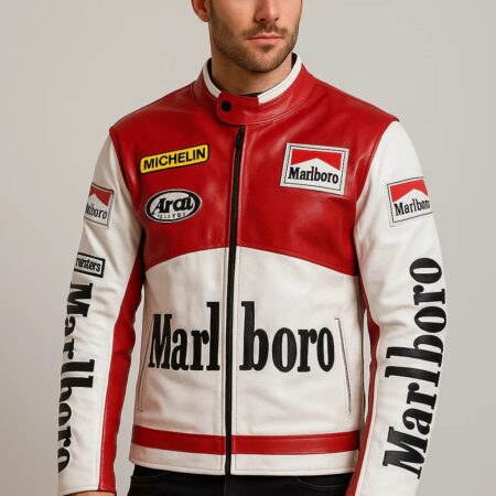 Marlboro Racing Leather Jacket front