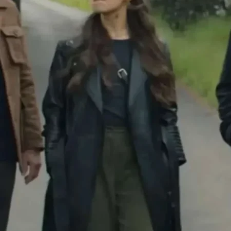 Mayfair Witches 2025 Alyssa Jirrels Black Trench Coat