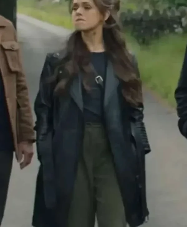 Mayfair Witches 2025 Alyssa Jirrels Black Trench Coat