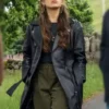 Mayfair Witches S02 Moira Mayfair Black Leather Coat