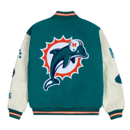 Miami Dolphins Sunshine State Aqua Letterman Jacket For Sale