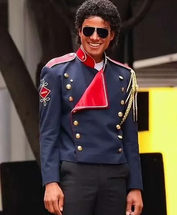 Michael 2025 Jaafar Jackson Blue Jacket