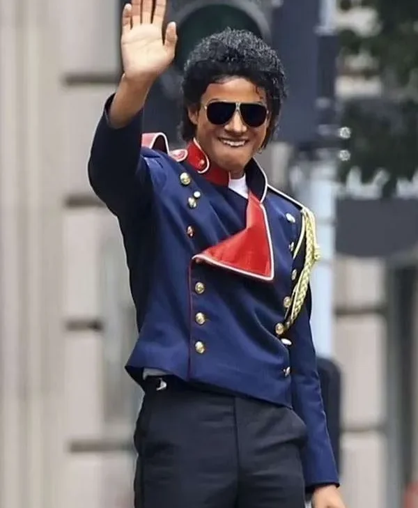 Michael 2025 Jaafar Jackson Blue Jacket