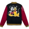 Mickey Mouse and Pluto Hello Folks Varsity Letterman Jacket 1