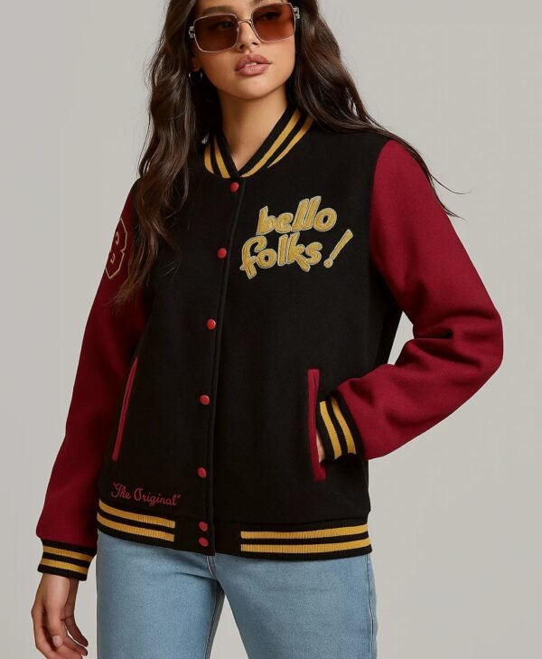 Mickey Mouse and Pluto Hello Folks Varsity Letterman close