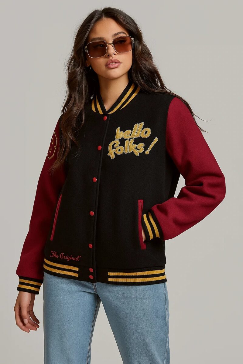Mickey Mouse and Pluto Hello Folks Varsity Letterman close