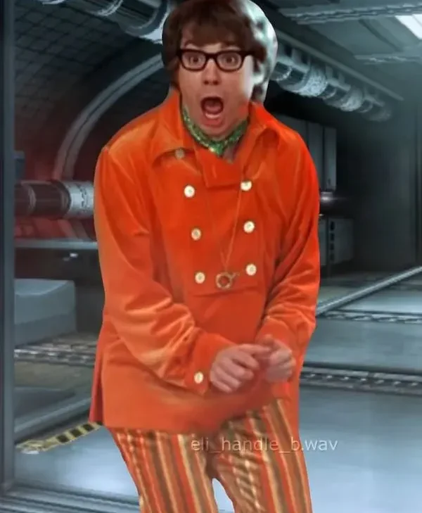 Mike Myers 1997 Movie Austin Powers Orange Shirt