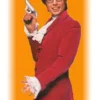 Mike Myers Austin Power Pinstripe Red Velvet Suit